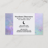 *~* Pastel Lunar Surface Moon Visitekaartje (Achterkant)