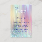 Pastel Luxe Gradient Cake Care Visitekaartje (Achterkant)
