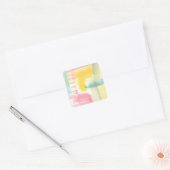 Pastel Luxe I Vierkante Sticker (Envelop)