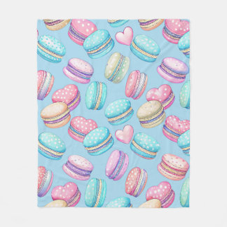 Pastel Macaron Fleece Deken