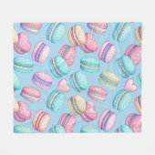Pastel Macaron Fleece Deken (Voorkant (Horizontaal))