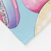 Pastel Macaron Fleece Deken (Hoek)