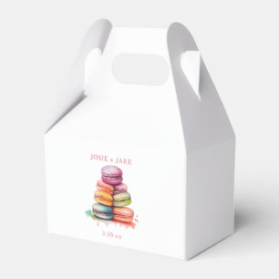 Pastel Macarons Bruiloft gunst geschenkdoos Bedankdoosjes