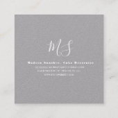 Pastel Macarons Logo Bakery Baker Vierkante Visitekaartje (Achterkant)