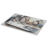 Pastel Mad Hatters Tea Party Snijplank (Hoek)