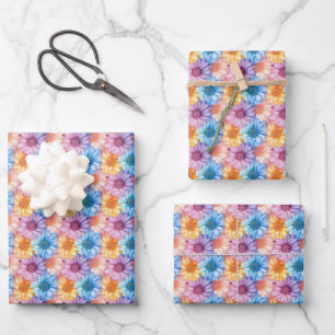 Pastel Madeliefjes Inpakpapier Vel