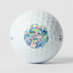 Pastel Magical Idol Girl Chibi Anime Golfballen