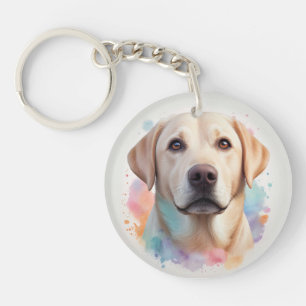 Pastel Magical Labrador Retriever kunstwerk Sleutelhanger