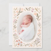 Pastel Magical Meadow Fotogeboorteaankondiging Aankondiging (Voorkant)