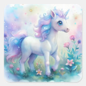 Pastel Magical Unicorn Sticker (Voorkant)