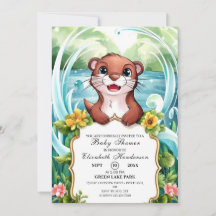Pastel Magische Otter Baby shower