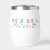 Pastel MAMA gepersonaliseerde waterfles - Custom (Voorkant)
