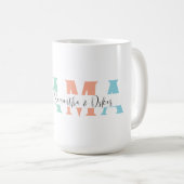 Pastel MAMA Mug avec nom personnalisé enfant (Devant droit)