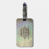 Pastel Mandala Bagagelabel (Achterkant verticaal)