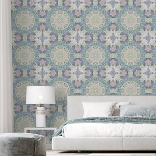Pastel Mandala bloemenpatroon Behang