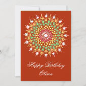Pastel Mandala Carte Anniversaire (Devant)