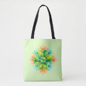 Pastel Mandala Flower Spring Garden Tote Bag (Devant)