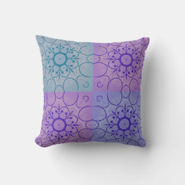 Pastel Mandala-Geïnspireerd Geometrisch Naadloos P Kussen
