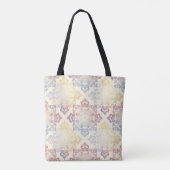 Pastel Mandala Pattern Canvas tas (Achterkant)