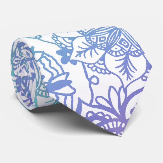 Pastel Mandala Pattern Stropdas (Opgerold)