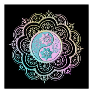 Pastel Mandala Perfect Poster