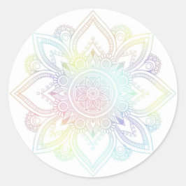 Pastel Mandala ronde Stickers