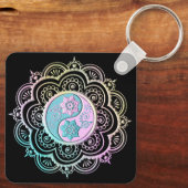 Pastel Mandala Sleutelhanger (Achterkant)