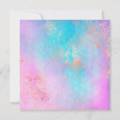 PASTEL MARBLE COCKTAIL ANNIVERSAIRE INVITATION FÊT (Dos)