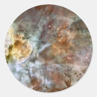 Pastel Marble in de Carina Nebula Ronde Sticker