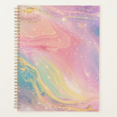 Pastel Marble Planner with Gold Sparkles (Devant)