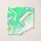 Pastel Marble Swirl Bathroom Towel Set (Gant de toilette)