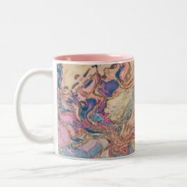 Pastel Marble Tweekleurige Koffiemok