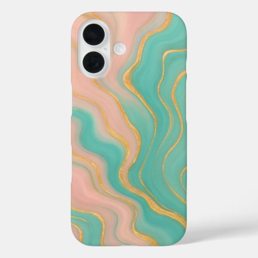 Pastel Marble Waves Telefoonhoesje Case-Mate iPhone Case (Achterkant)
