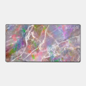 Pastel Marbre Violet Opal Monogramme Fille mignonn (Recto)