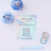 pastel marmeren glitter textuur Flyer (Enkel)