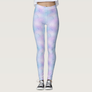  pastel marmeren lavendel hemelsblauw roze leggings