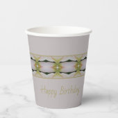 Pastel Mauve Patroon Papieren Bekers (Voorkant)