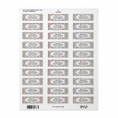 Pastel MCM kleurrijke lijnen Etiket (Full Sheet)