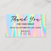 pastel merci carte de visite (Devant)