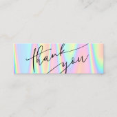 pastel merci mini carte de visite (Devant)