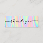 pastel merci mini carte de visite (Devant)