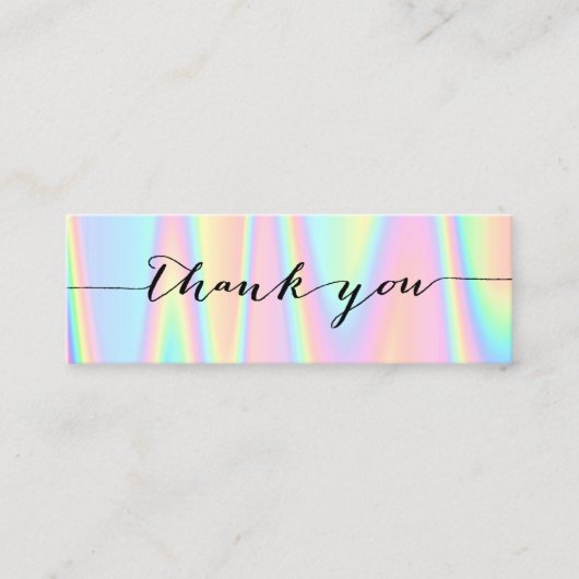 pastel merci mini carte de visite (Devant)