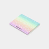  pastel Mermaid Personal voegt naam toe Post-it® Notes (Schuin)