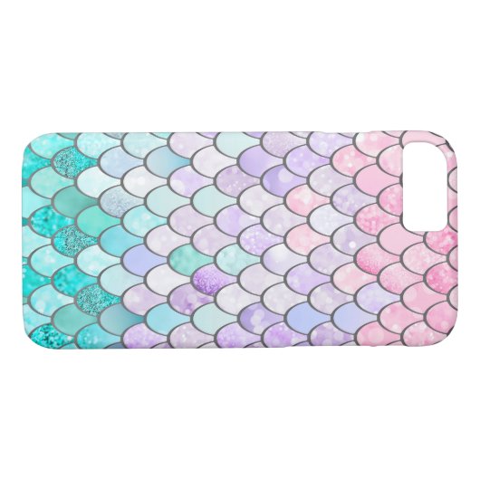 Pastel Mermaid Scales iphone, ipad case (Achterkant (Horizontaal))