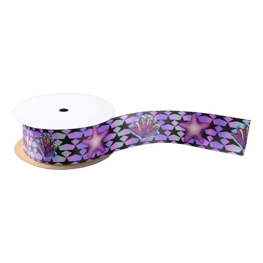 Pastel Mermaid Starfish and Seashells Ribbon Lint (Spoel)