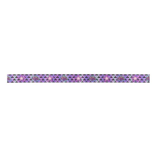 Pastel Mermaid Starfish and Seashells Ribbon Lint (Voorkant)