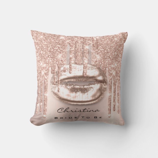 Pastel Mermaid Unicorn Kiss Bride Kussen (Voorkant)