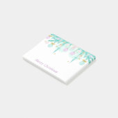 Pastel Merry Waterverf Holiday Garland Post-it® Notes (Schuin)