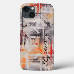 Pastel met Abstract patroon #2 iPhone 13 Hoesje