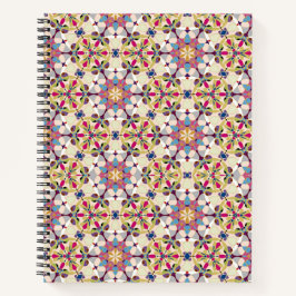 pastel met abstracte geometrie notitieboek